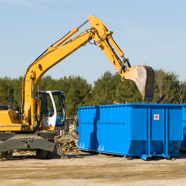 can i rent a residential dumpster for a construction project in May MN